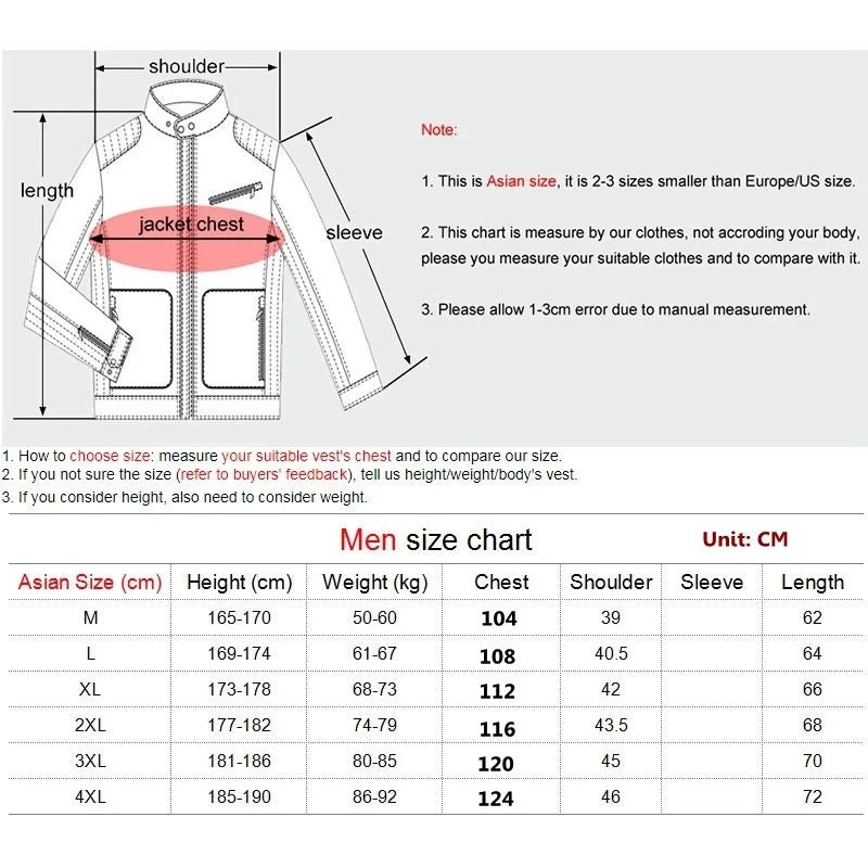 Winter Sleeveless Men Vest Jacket
