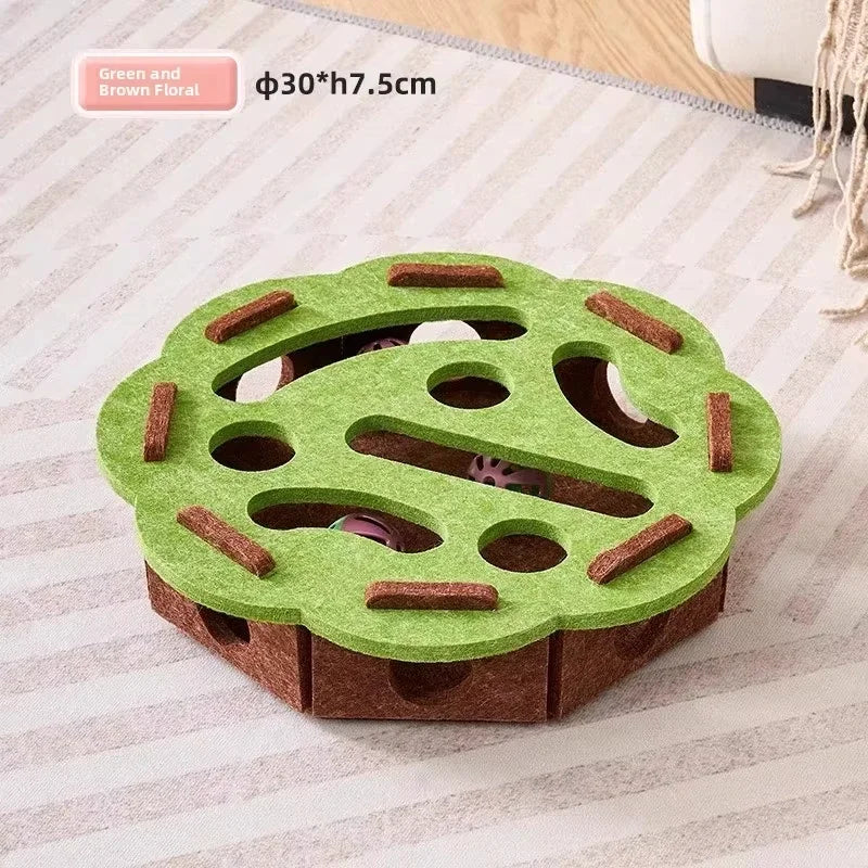 Felt Puzzle Box Cat Exercise Toy