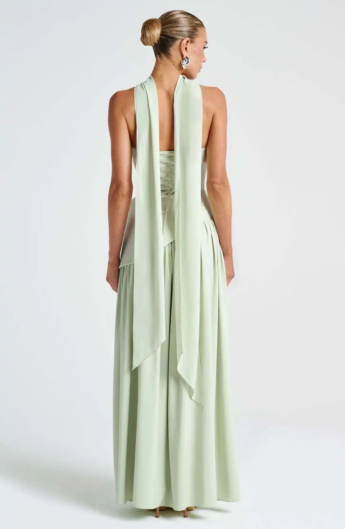 Chiffon Lace Ethereal Evening Gown