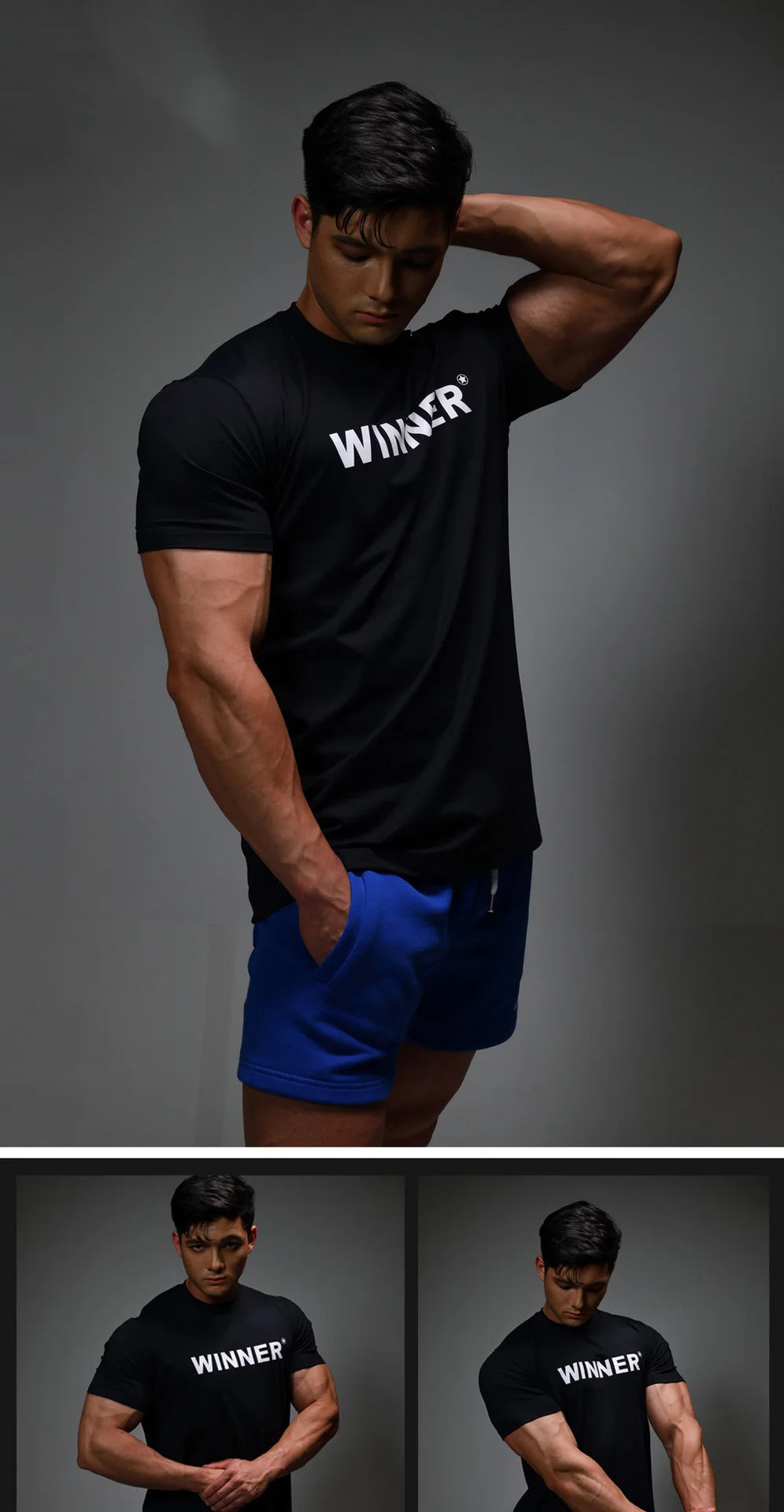 Men Muscle Shirt Slim Fit Bodybuilding Tshirt Men Workout Fitness Shirts Top Tees
