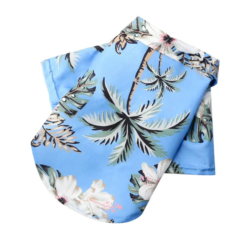 Hawaiian Beach Print Dog Shirt