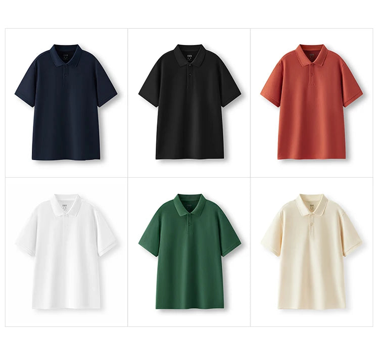 Semir Polo Shirt Men Moisture Wicking Solid Color Short Sleeve T-Shirt 2025 Summer New Slim Fit Top for Active Wear