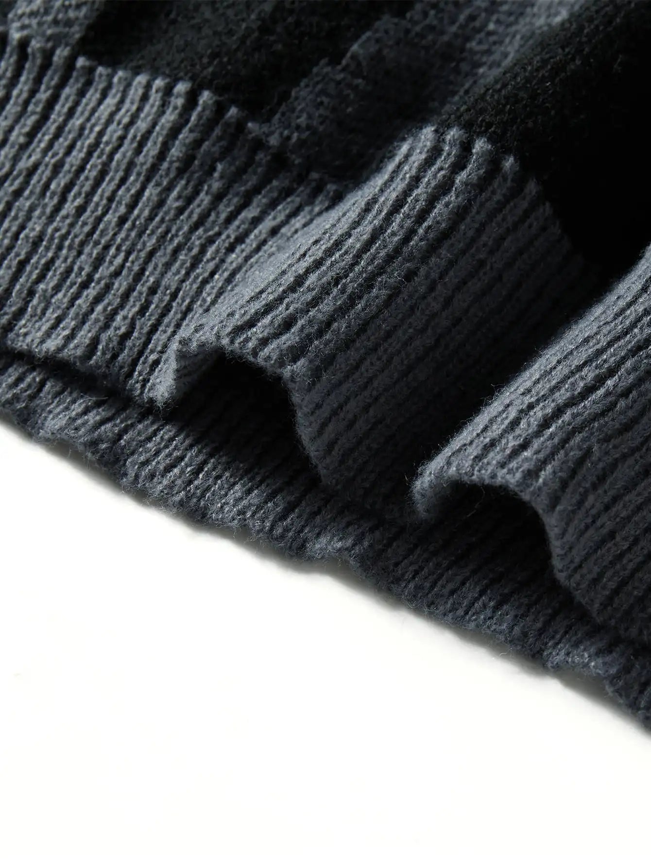 Geometric Knit Contrast Pullover Sweater