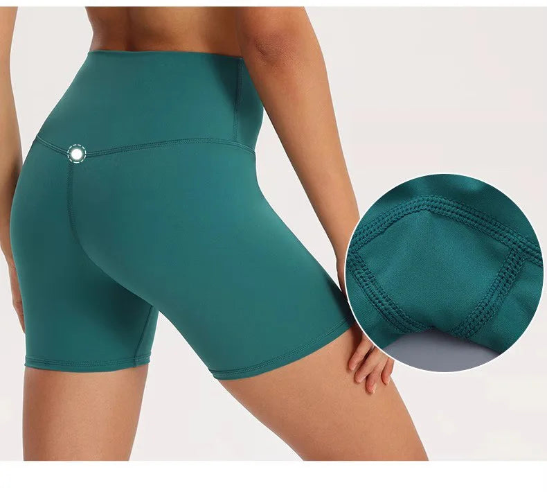 High Waist Naked Feeling Yoga Shorts for Women Fitness Running Shorts Cycling Sports Leggings Summer Workout Gym Running Shorts