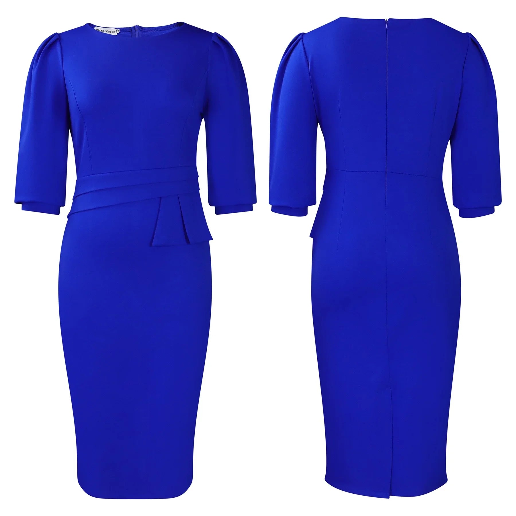 Sheath Half Sleeve Office Dress