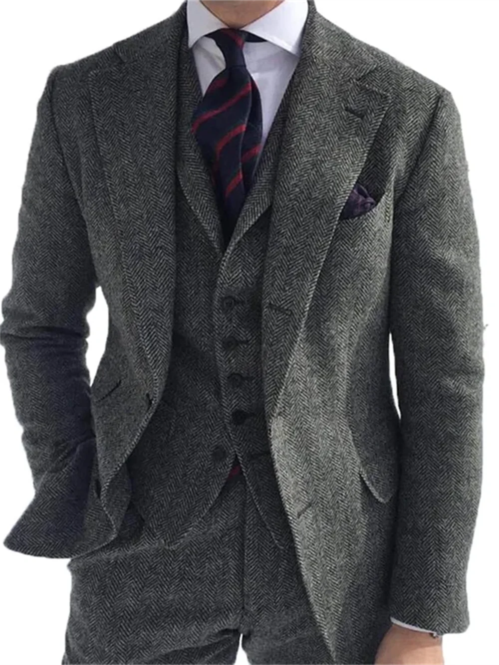 Green Tweed Three Piece Suit