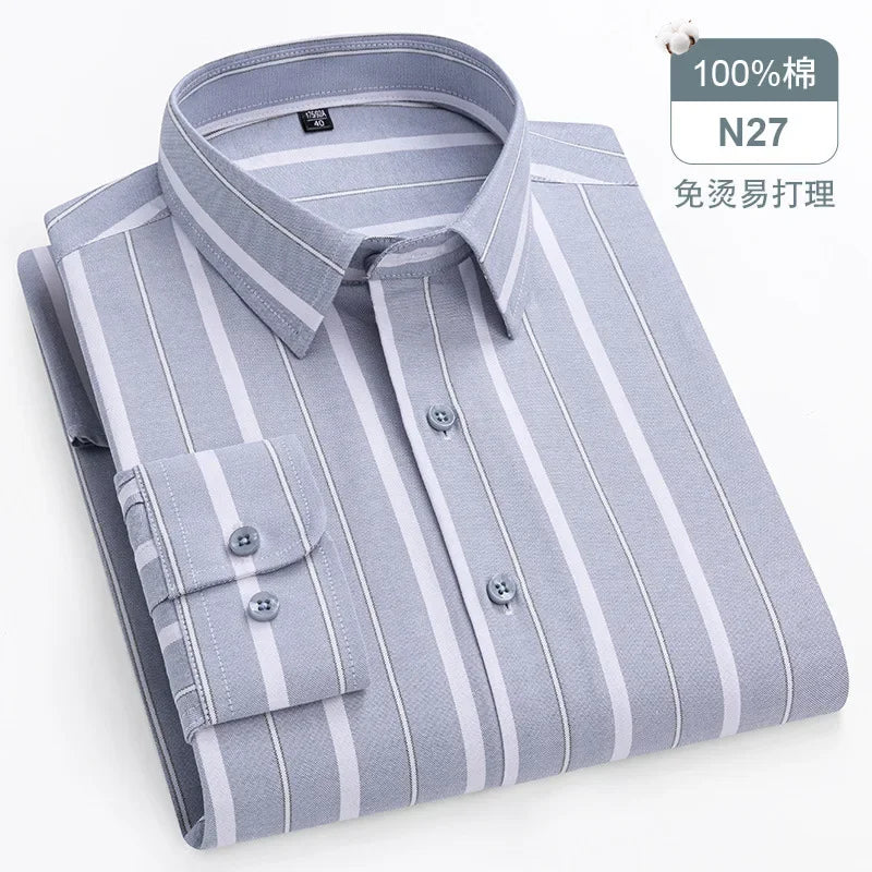 Oversized Cotton Oxford Business Shirt
