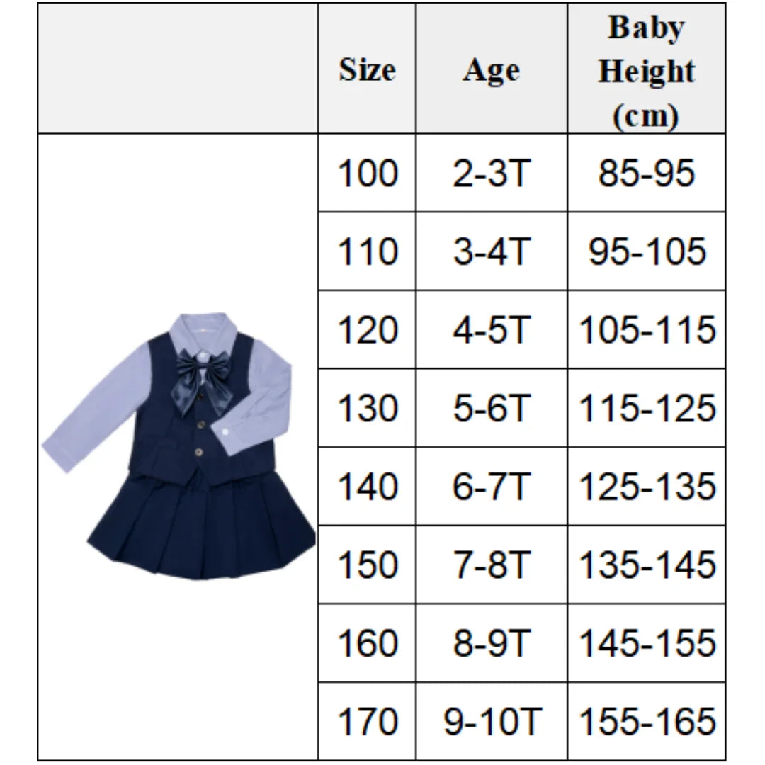 Preppy Kids School Uniform Set