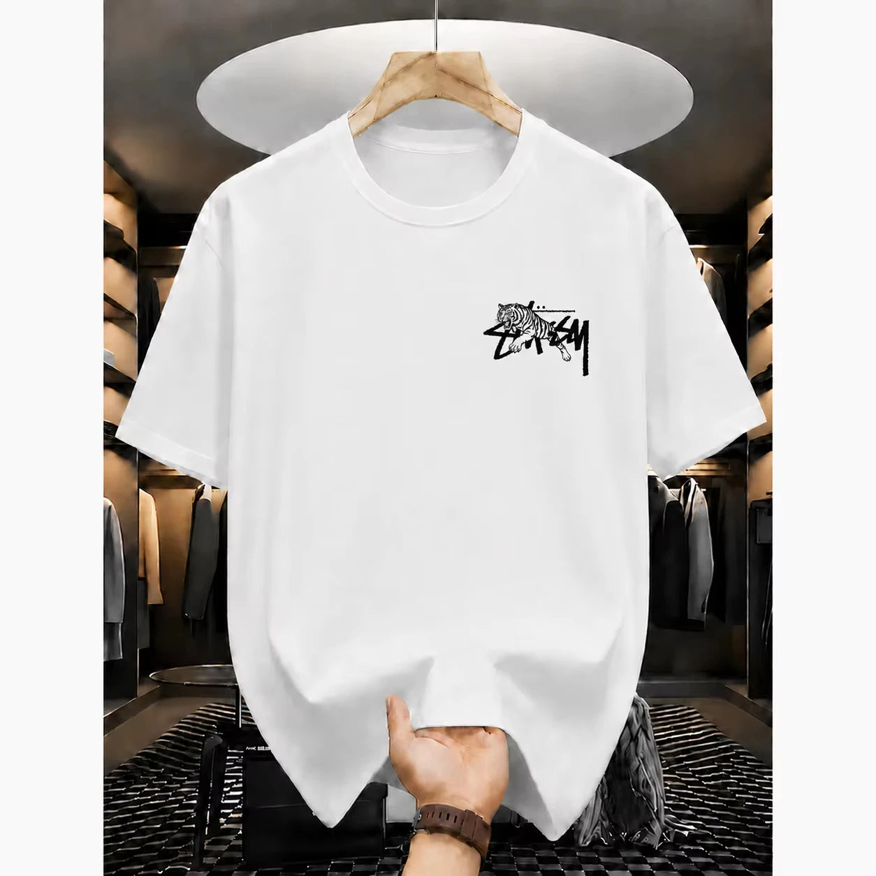 2026 Summer New Women's T-shirts Luxury Printed Top Pattern Short Sleeve Hip Hop T-shirt Men's Clothing Women's Alphabet T Shirt