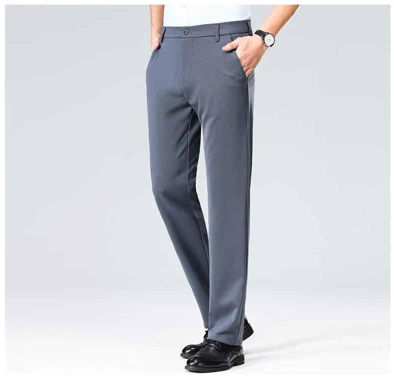 Classic Wrinkle-Resistant Suit Pants