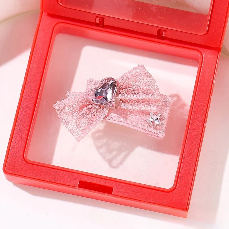 Pet Hairpin Original Pink Pet Accessories Headdress Yorkshire Hairpin Marzis Hair Accessories Dog Accessories