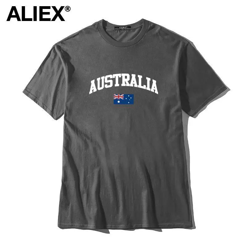 Australia Flag Cotton Graphic Tee