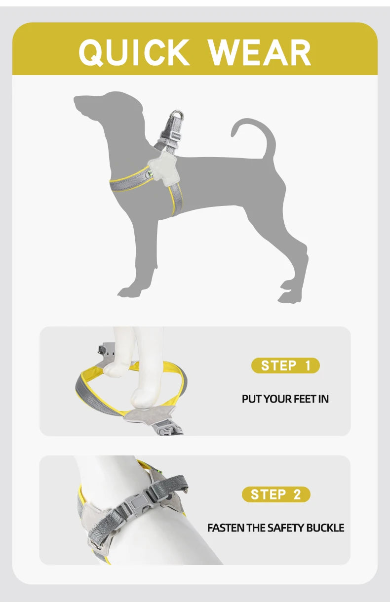 No-Pull Reflective Vest Harness