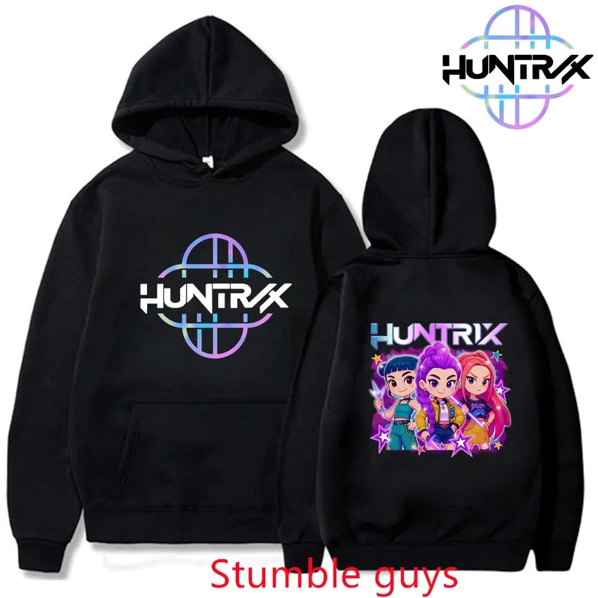 Anime Print Casual Warm Hoodie
