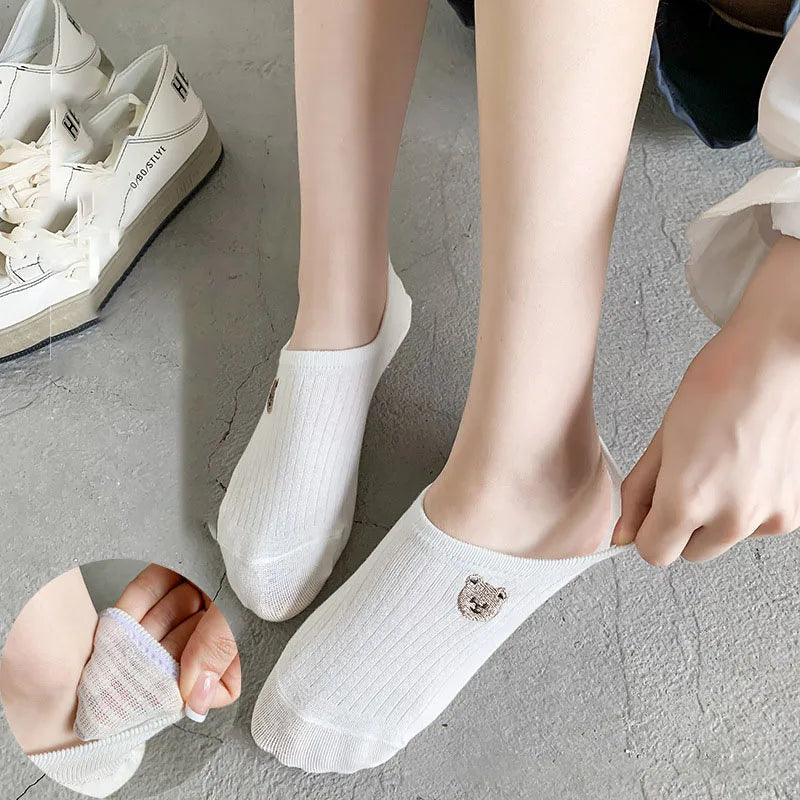 Cartoon Animal Toe Ankle Socks