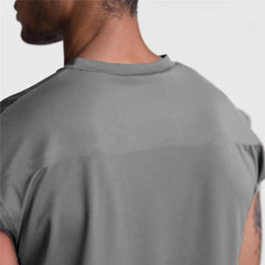 Gym Bodybuilding Tank Tops Mens Fitness Training Sleeveless Shirt Workout Muscle Vests Mesh Breathable Quick Dry Loose Singlets