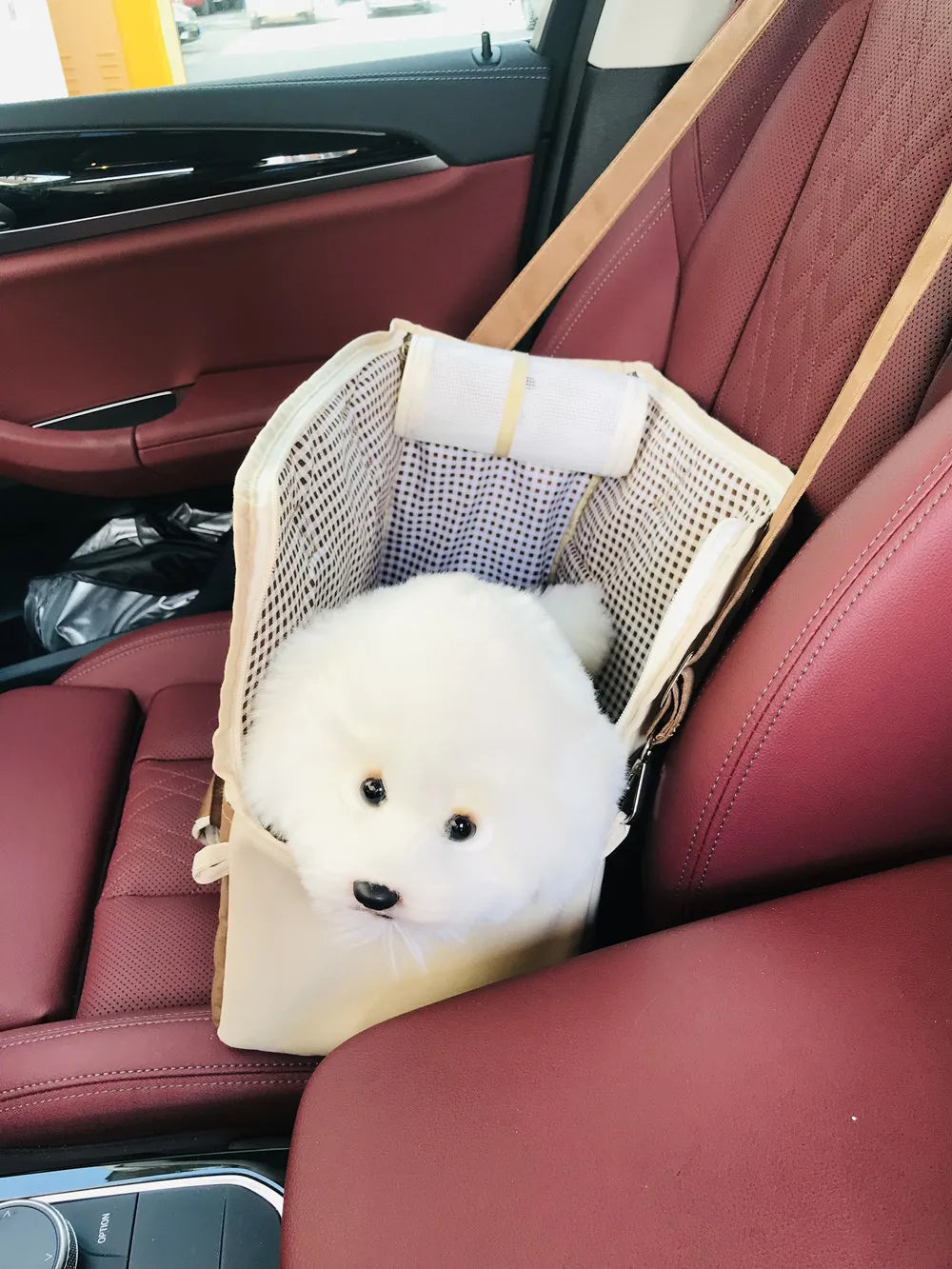Portable Dog Carrier Cat Dog Outdoor Travel Bag Breathable Pet Carrying Pouch Travel Duffle for Cats Small Dogs Car Seat Carrier