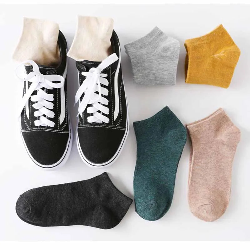 Men’s Cotton Ankle Socks 5-Pair Pack