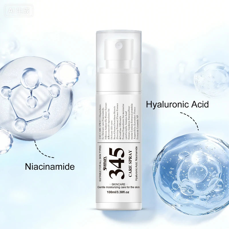 345 Skincare Set With Eye Cream Moisturizing Cream Relief Spray Hydrating Soothing Brightening For All Skin Types Sensitive Skin