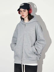 Warm Hooded Double Zip Jacket