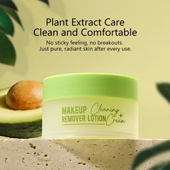 Makeup remover cream deeply cleanses the face, eyes, and lips with a gentle and non irritating makeup remover oil