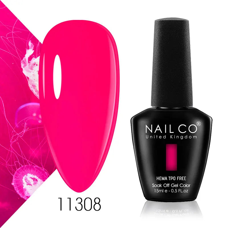 NAILCO 15ml Nail Gel Polish Semi Permanent UV Varnish Nails Art Gel Vernis Manicure TOP BASE Nails Products Supplies Equipment