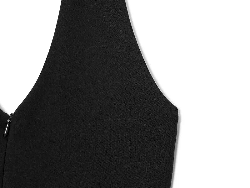 Sleek Flared Backless Summer Jumpsuit