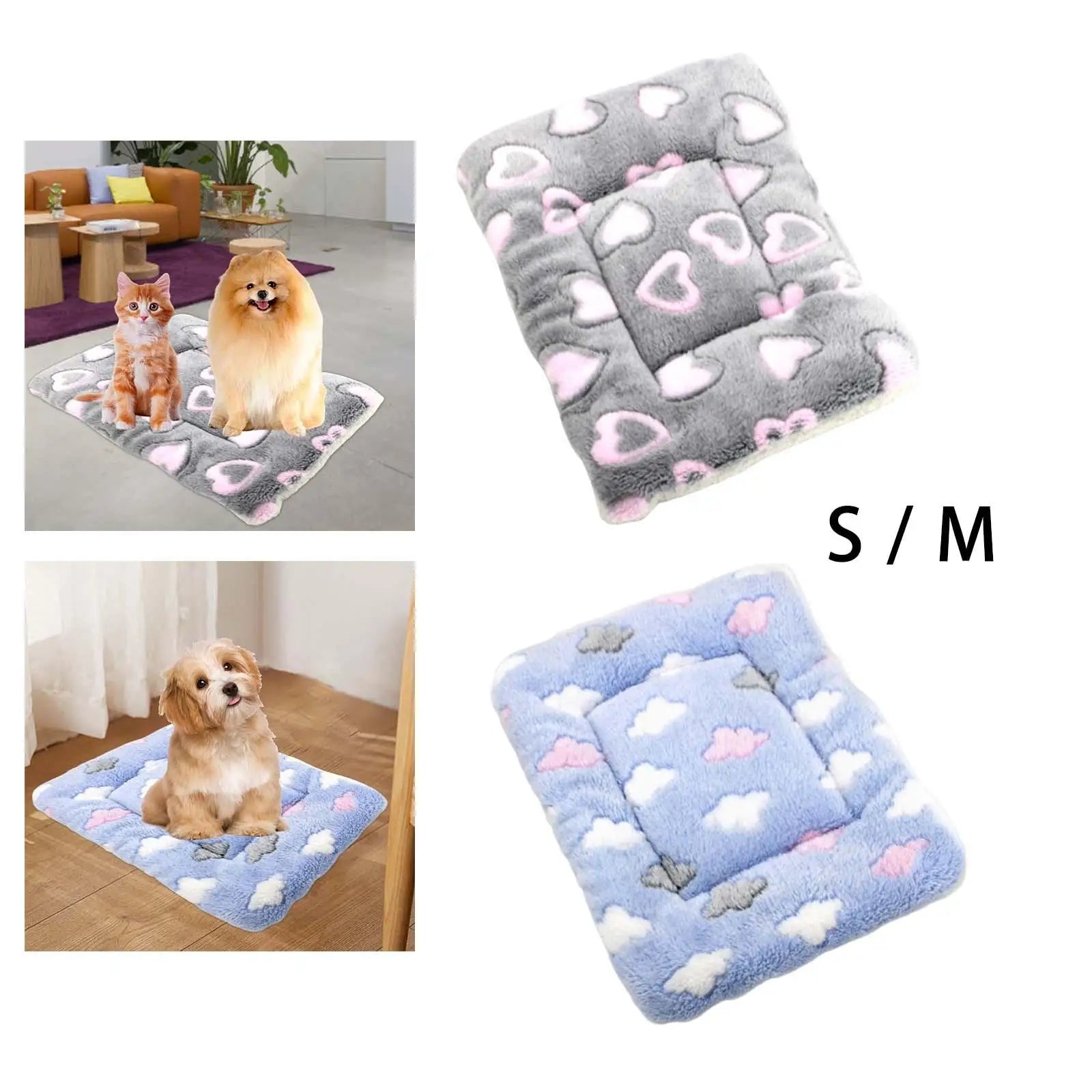 Dog Bed Mat Cat Bed Mat, Pet Bed Mat, Heated Fleece Blanket, Pet Mat