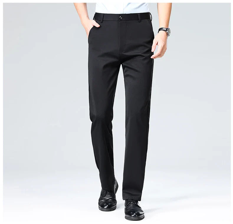 Classic Wrinkle-Resistant Suit Pants