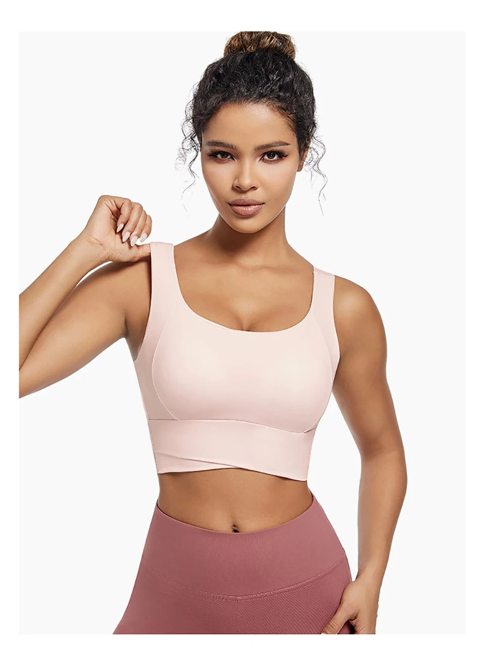 High Impact Sports Bras for Women High Support Padded Sports Bra Workout Fitness Crop Top for Women Racerback Bra for Yoga