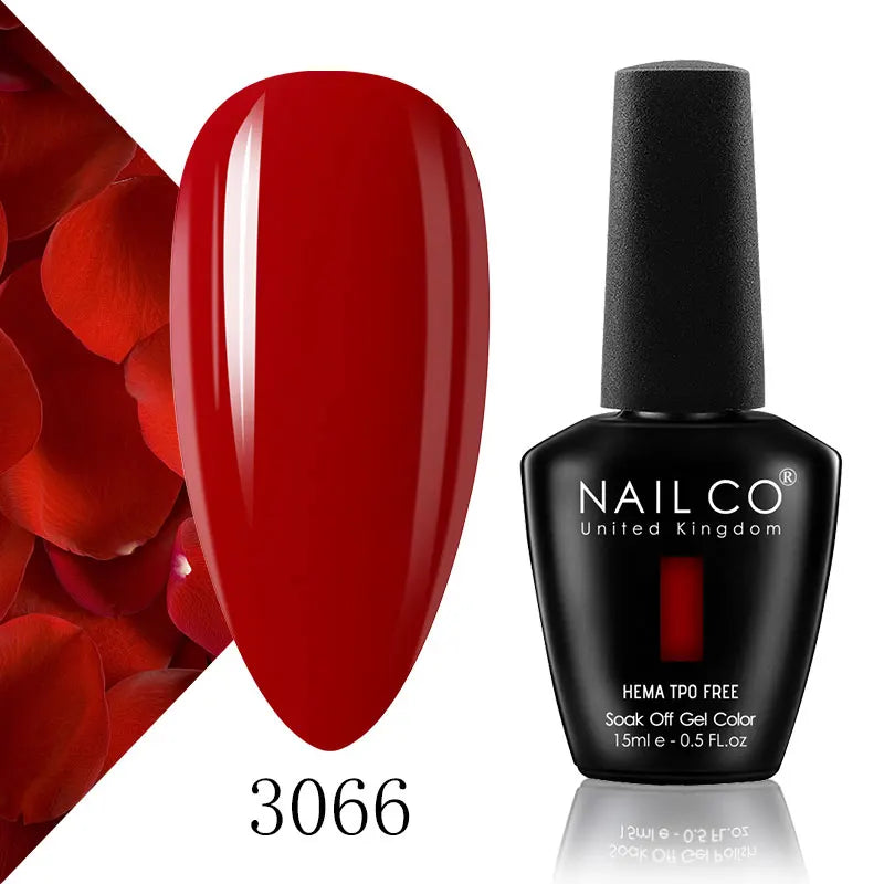 NAILCO 15ml Nail Gel Polish Semi Permanent UV Varnish Nails Art Gel Vernis Manicure TOP BASE Nails Products Supplies Equipment