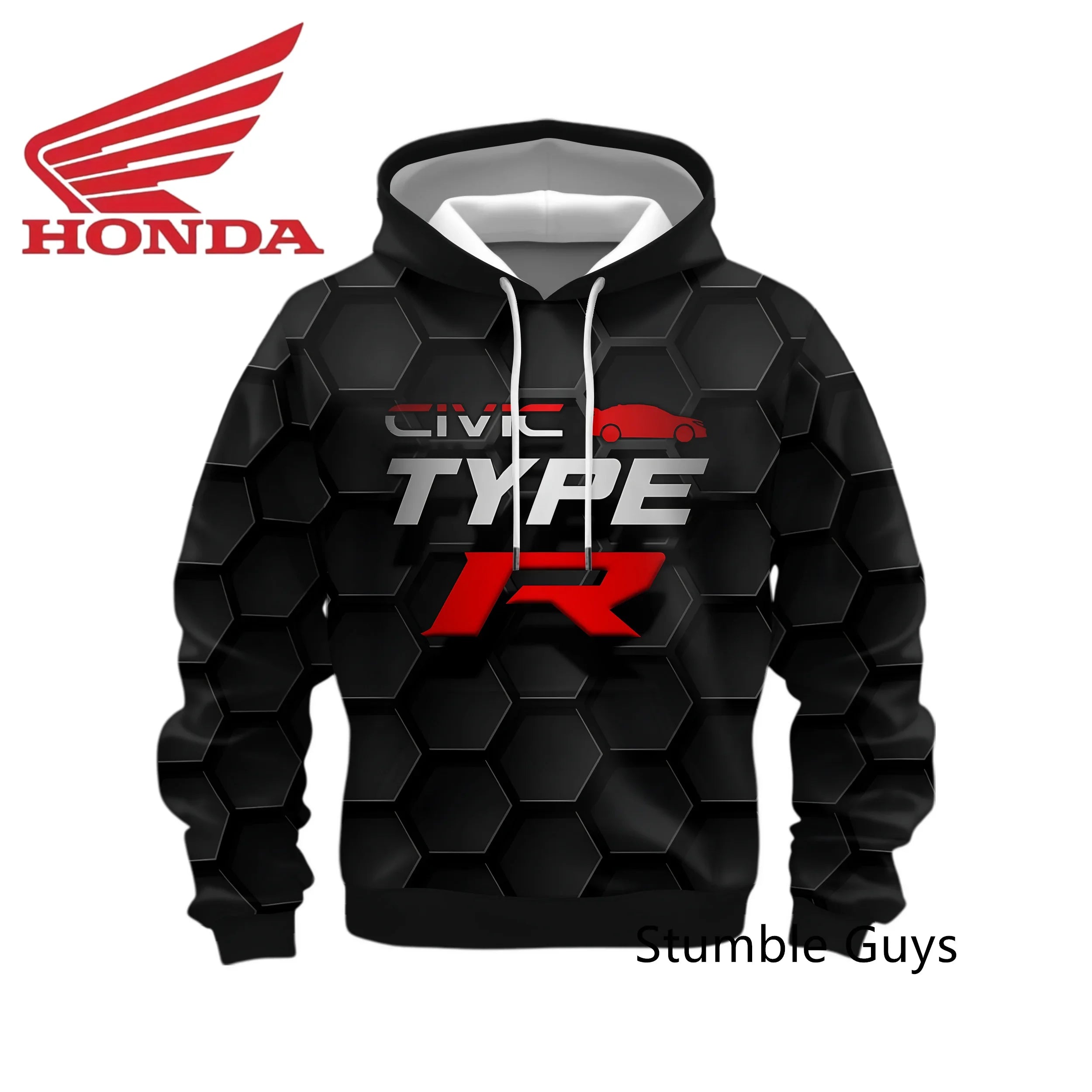 Racing Style Long Sleeve Hoodie