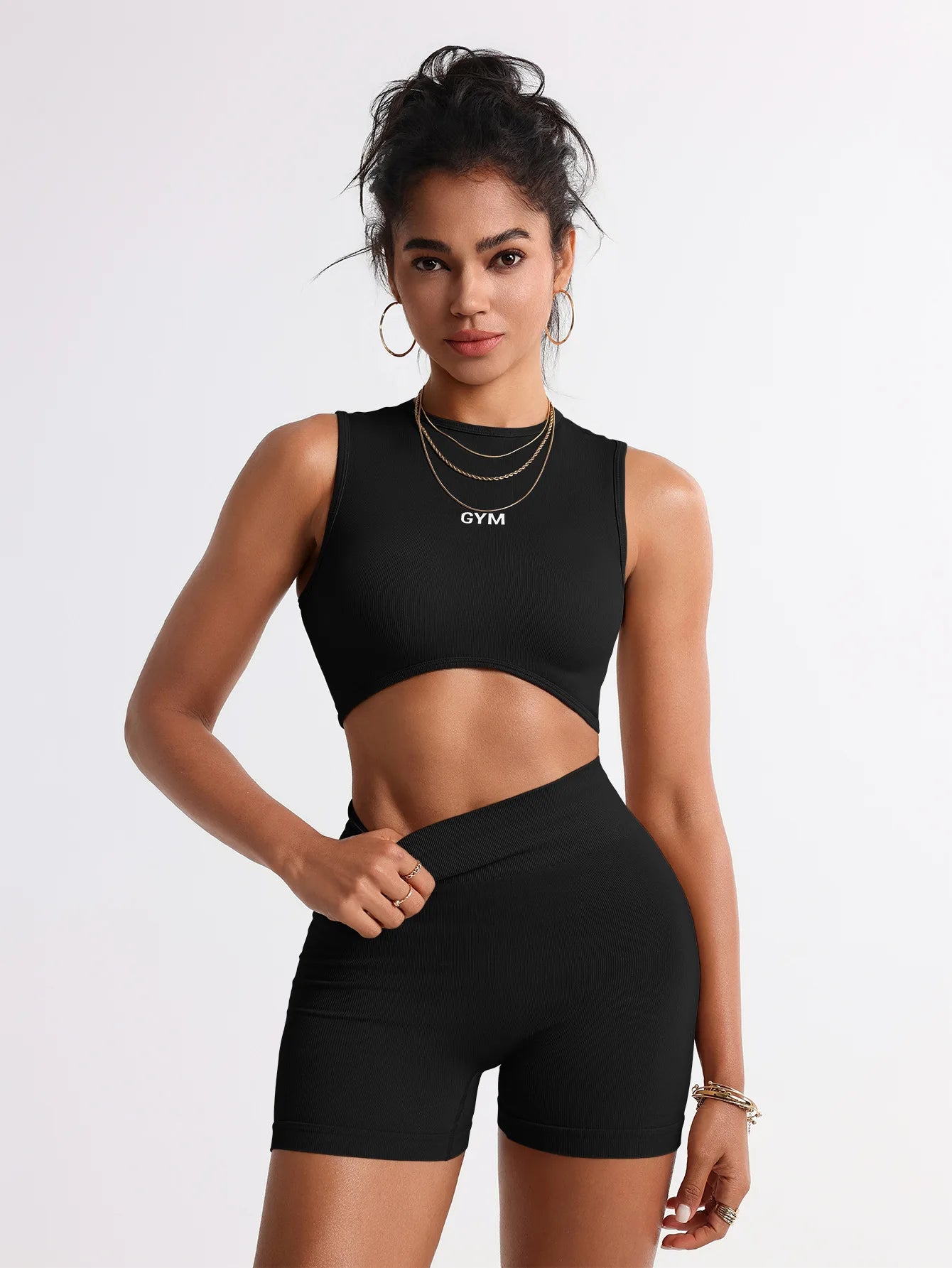 LEOSOXS 2pcs Seamless Yoga Set Gym Clothes Athletic Wear Yoga Suits Women Fitness Set Tracksuits Sports Bra Leggings Sportswear