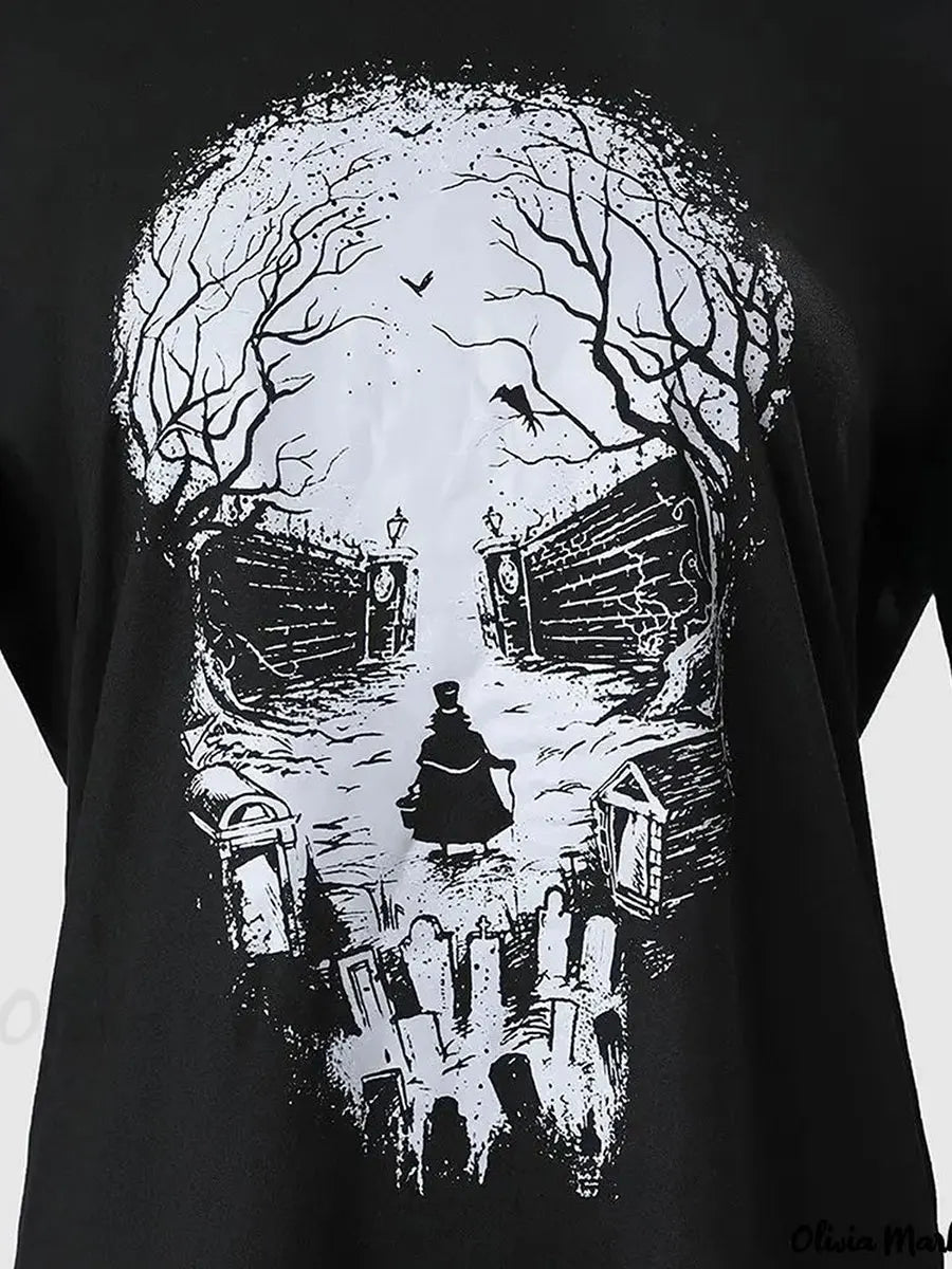 Skull Hooded Pullover