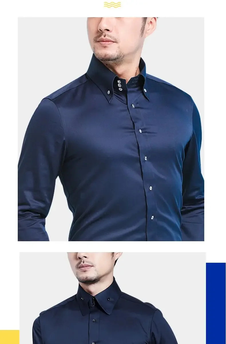 Korean Slim Non-Iron Dress Shirt