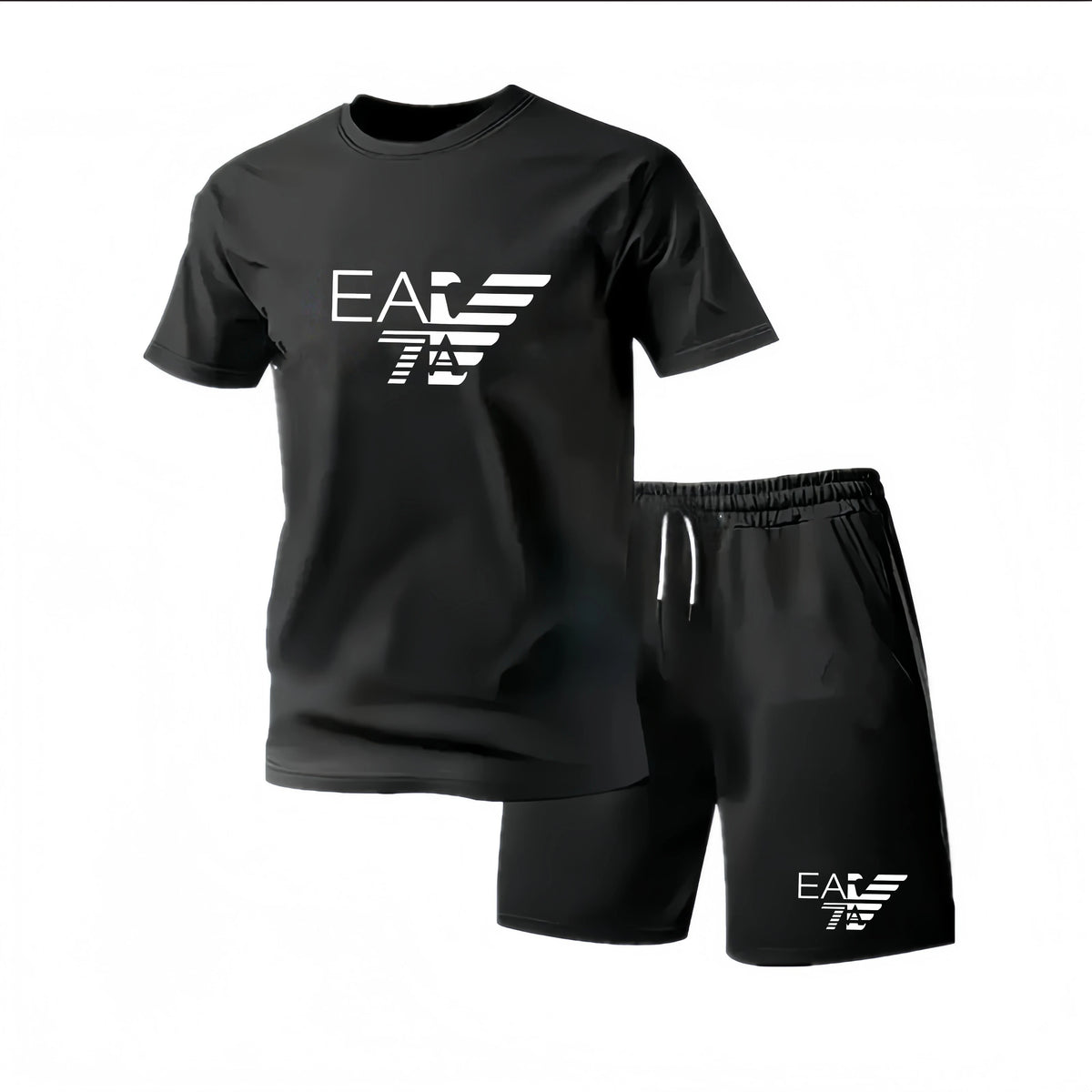2026 Summer Fashion Men's Tracksuit T-shirt Shorts Set Leisure Short Sleeve Set Jogging Gym Suit Brand Clothing