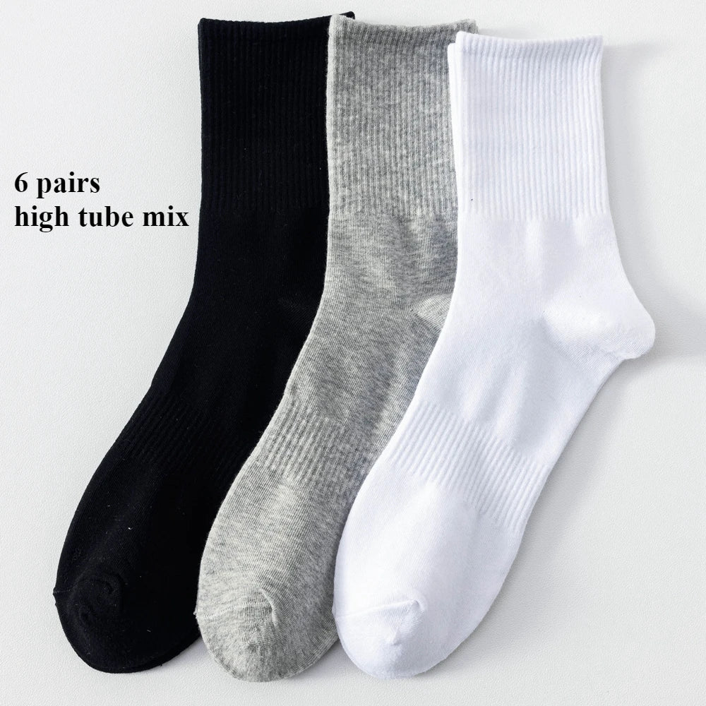 Plus Size Cotton Crew Socks