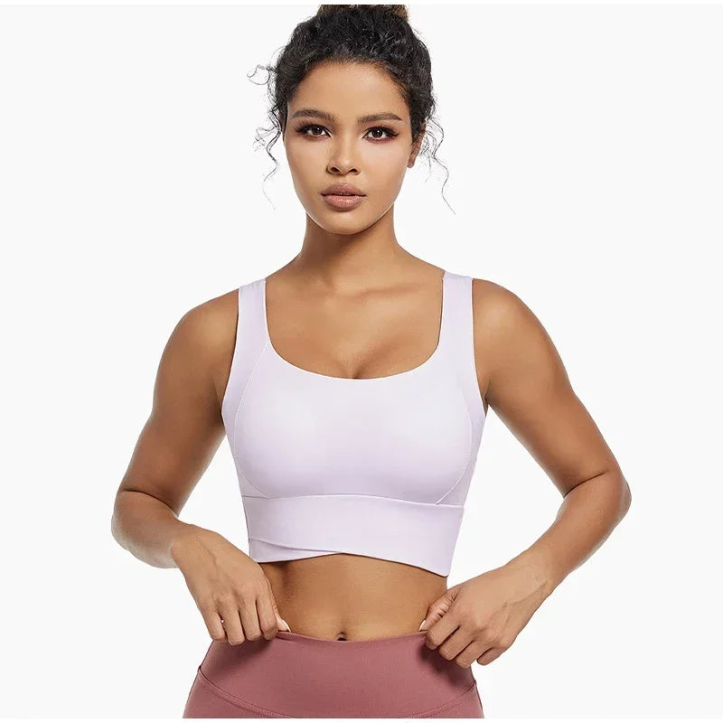 High Impact Sports Bras For Women High Support Padded Sports Bra Workout Fitness Crop Top For Women Racerback Bra For Yoga