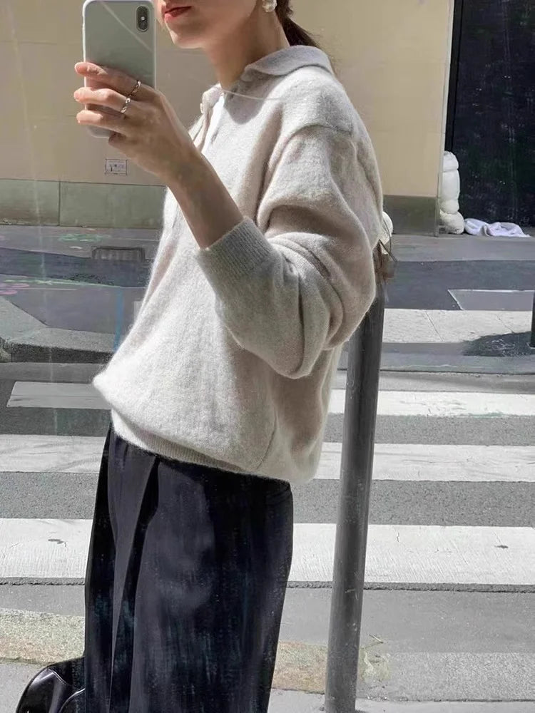 Wool Knitted Casual Pullover Sweater