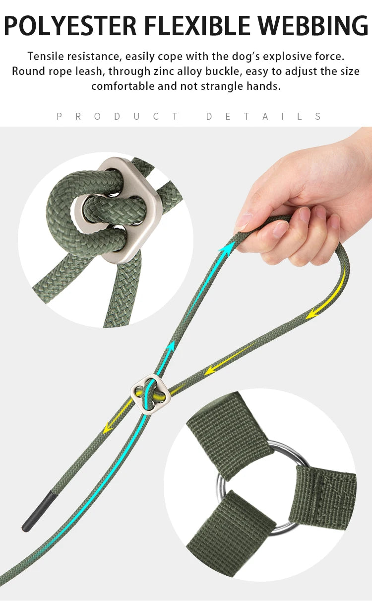 Reflective Outdoor Walking Harness Set
