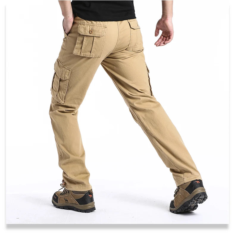 Loose Cotton Tactical Cargo Pants