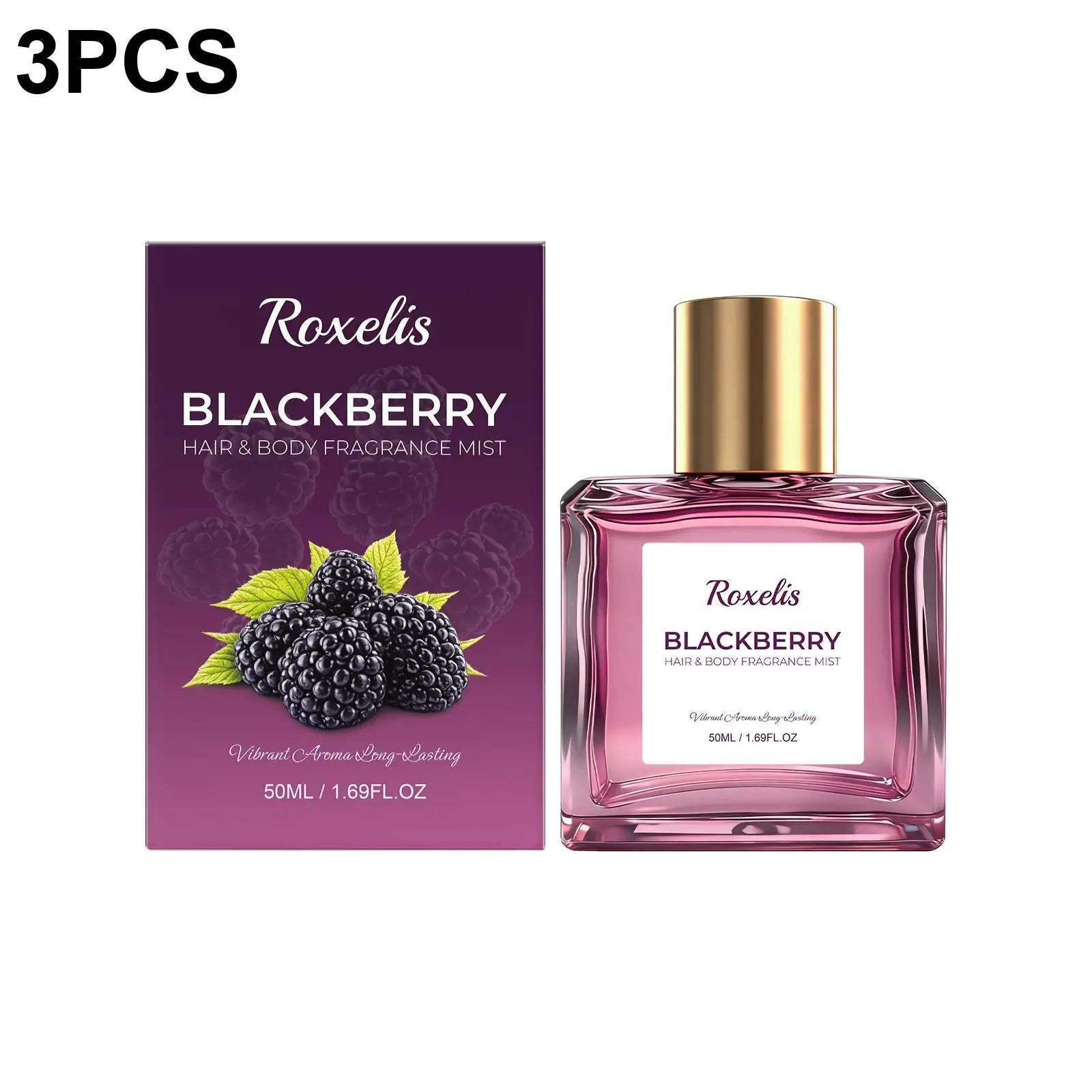 Blackberry Perfume Elegant Fragrance Long-lasting Scent Daily Portable Fresh Aroma for Women Moisturizing Skin Non-sticky