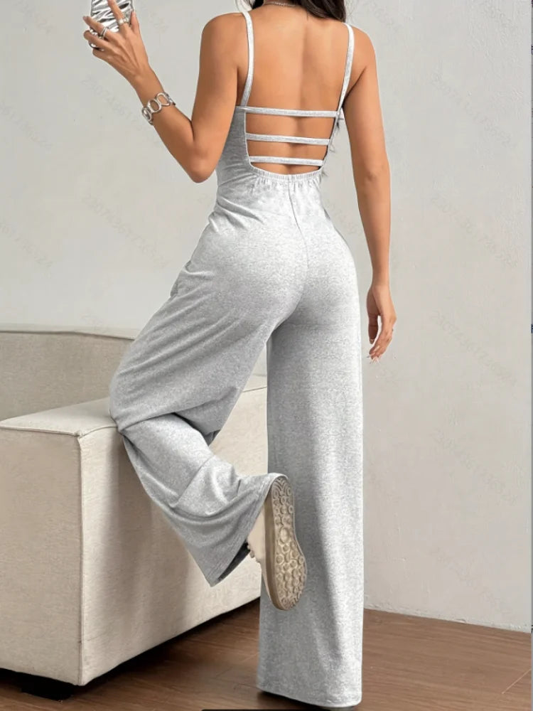 Halter Backless Slim Fit Jumpsuit