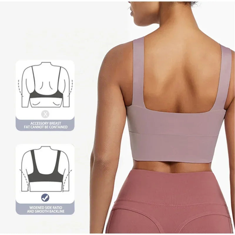 High Impact Sports Bras For Women High Support Padded Sports Bra Workout Fitness Crop Top For Women Racerback Bra For Yoga