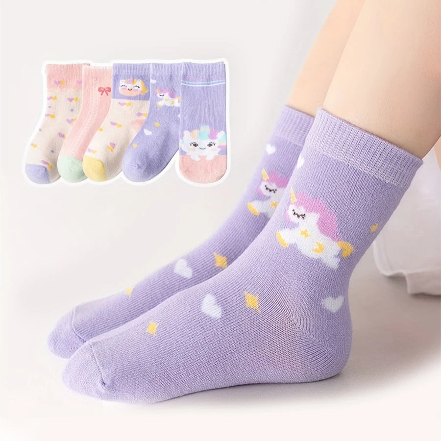 Unicorn Cartoon Kids Sock Set