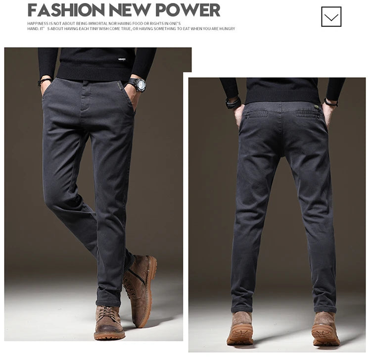 High End Casual Straight Pants