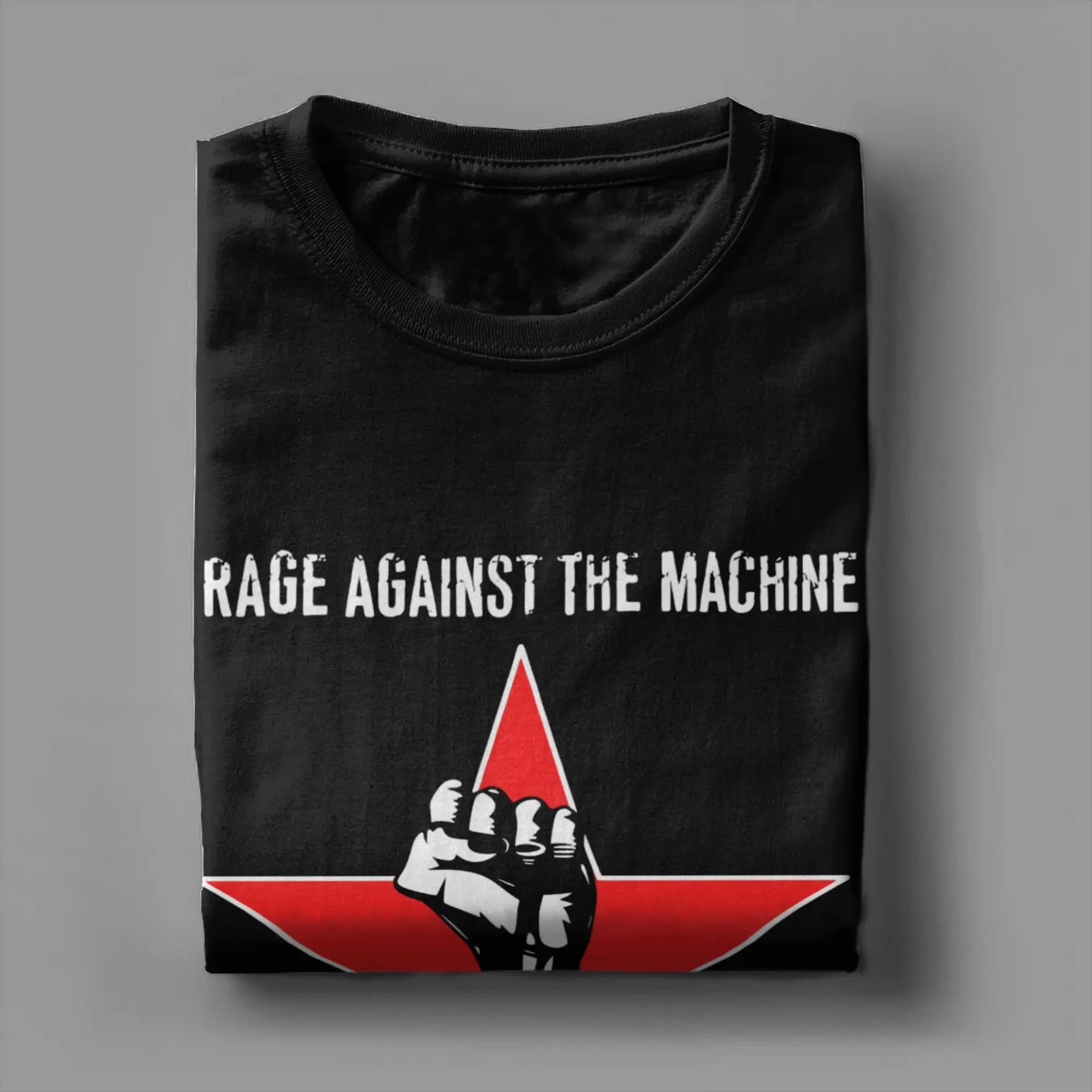 Rage Against the Machine T Shirts for Men 100% Cotton Unique T-Shirt Round Neck  Tee Shirt Short Sleeve Clothes Big Size