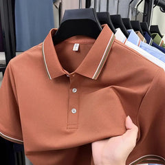 Turn Down Collar Summer Polo