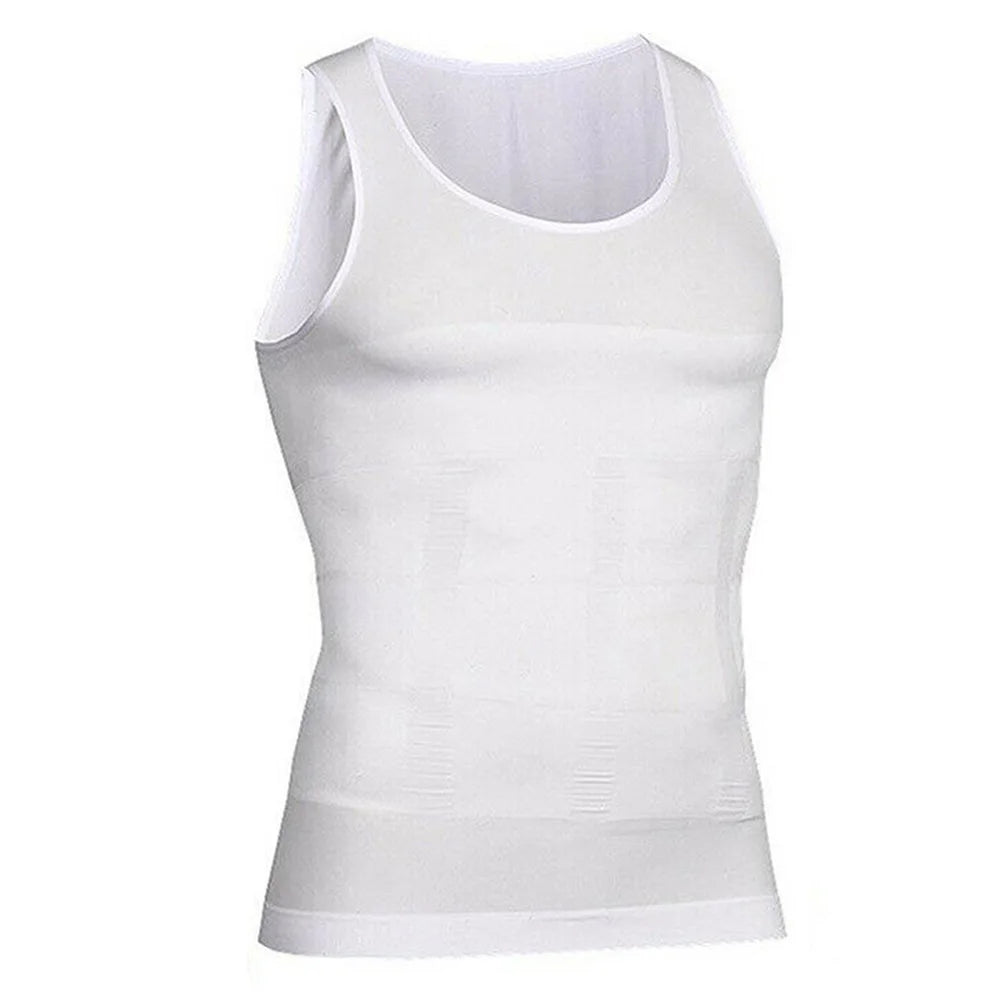 Men's Compression Shirts Tank Tops Undershirts Mens Slimming Body Shaper Vest Sleeveless Abdomen Slim Vest Fitness Workout