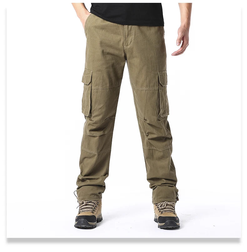 Loose Cotton Tactical Cargo Pants